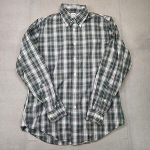 Brooks Brothers Regent Shirt Men's M Plaid Long Sleeve Button Down 100% Cotton